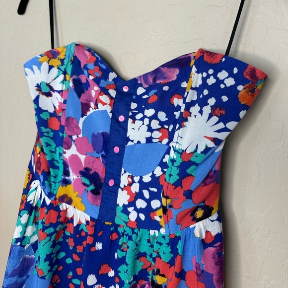 O’Neill Floral Print Strapless Knee Length Dress, size S - Picture 4 of 14